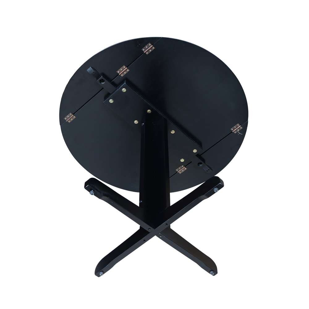 International Concepts - Dual Drop Leaf Table - 36in in Black Finish - T46-36RP veiw 9