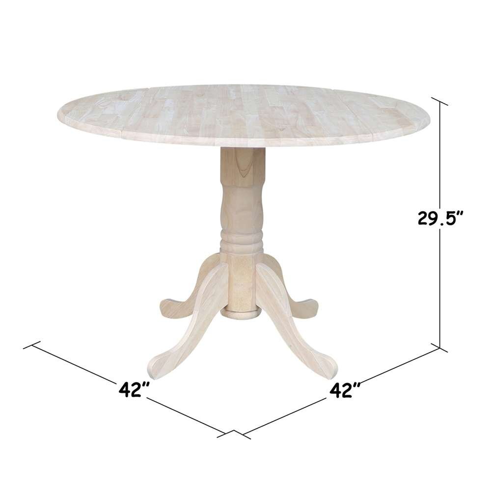 International Concepts - Dual Drop Leaf Table - 42in - T-42DP veiw 2