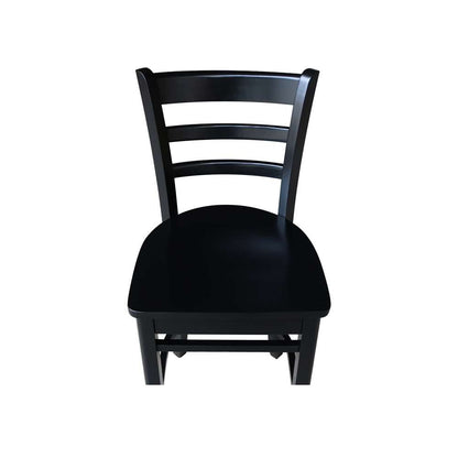 International Concepts - Emily Counter Height Stool - 24inSH in Black Finish - S46-6172 veiw 10