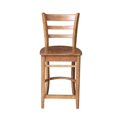 International Concepts - Emily Counter Height Stool - 24inSH in Distressed Oak Finish - S42-6172 veiw 6