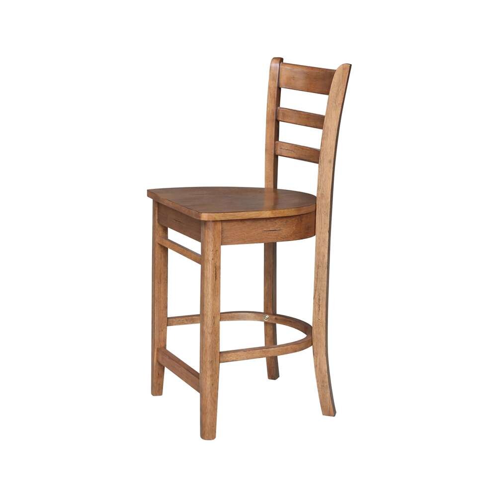 International Concepts - Emily Counter Height Stool - 24inSH in Distressed Oak Finish - S42-6172 veiw 7