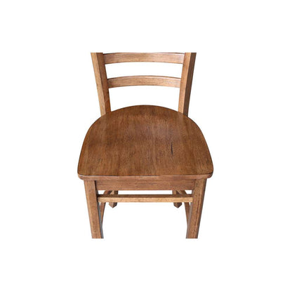 International Concepts - Emily Counter Height Stool - 24inSH in Distressed Oak Finish - S42-6172 veiw 10