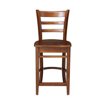International Concepts - Emily Counter Height Stool - 24inSH in Espresso Finish - S581-6172 veiw 6