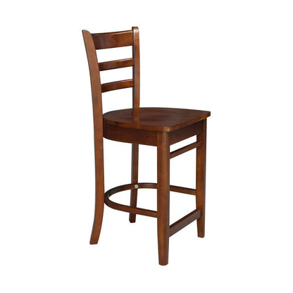 International Concepts - Emily Counter Height Stool - 24inSH in Espresso Finish - S581-6172 veiw 7