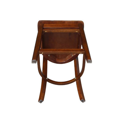 International Concepts - Emily Counter Height Stool - 24inSH in Espresso Finish - S581-6172 veiw 9
