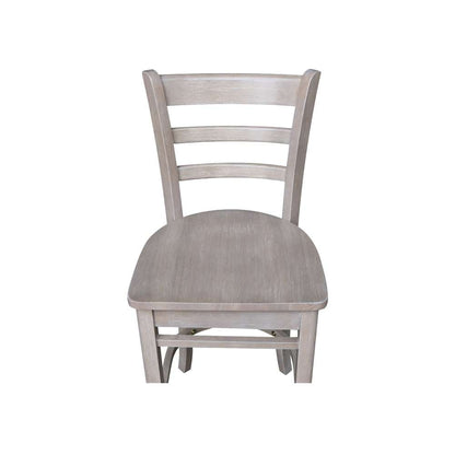 International Concepts - Emily Counter Height Stool - 24inSH in Washed Gray Taupe Finish - S09-6172 veiw 10