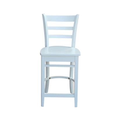International Concepts - Emily Counter Height Stool - 24inSH in White Finish - S08-6172 veiw 6