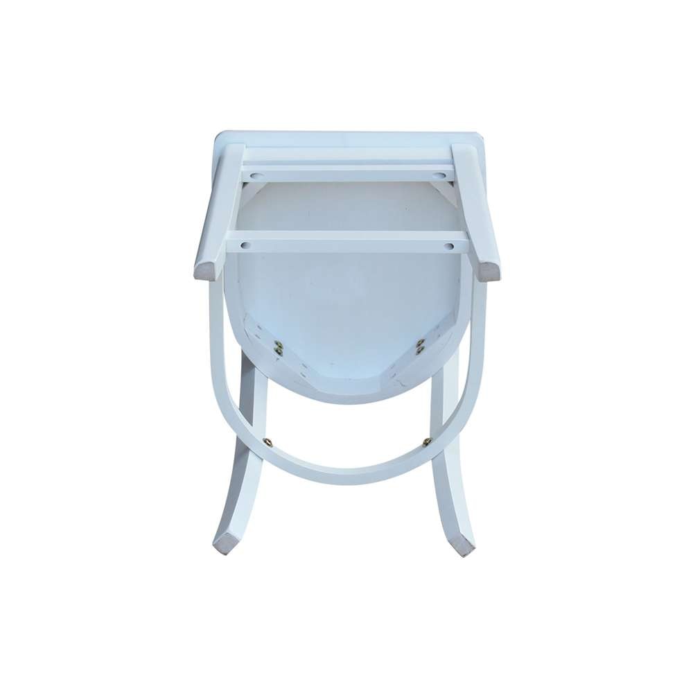 International Concepts - Emily Counter Height Stool - 24inSH in White Finish - S08-6172 veiw 9
