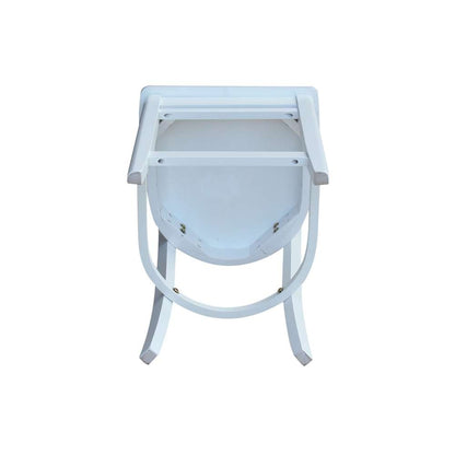 International Concepts - Emily Counter Height Stool - 24inSH in White Finish - S08-6172 veiw 9