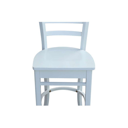International Concepts - Emily Counter Height Stool - 24inSH in White Finish - S08-6172 veiw 10