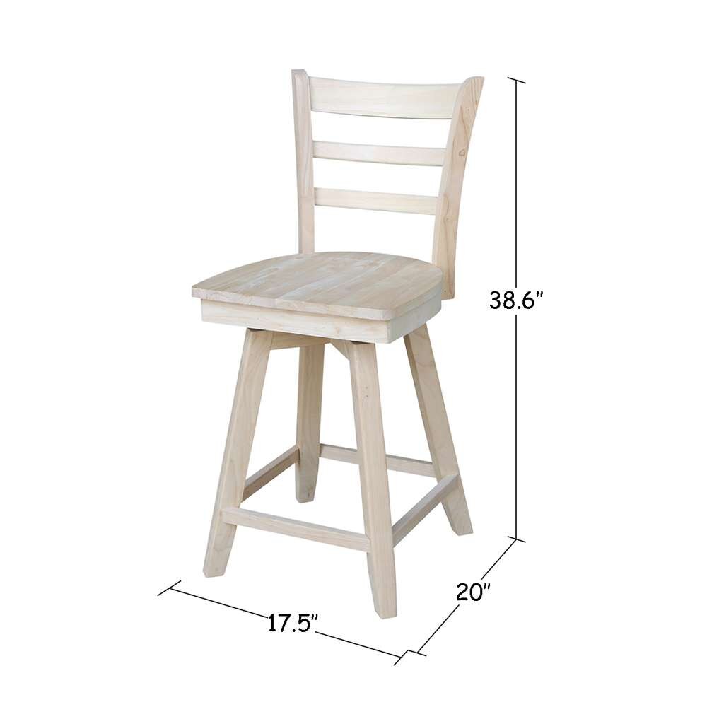 International Concepts - Emily Counter Height Stool - 24inSH  - S-6172SW veiw 3