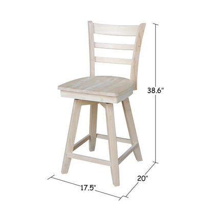 International Concepts - Emily Counter Height Stool - 24inSH  - S-6172SW veiw 3