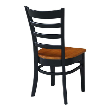 International Concepts - Emily Side Chair in Black / Cherry Finish (Set of 2) - C57-617P veiw 2