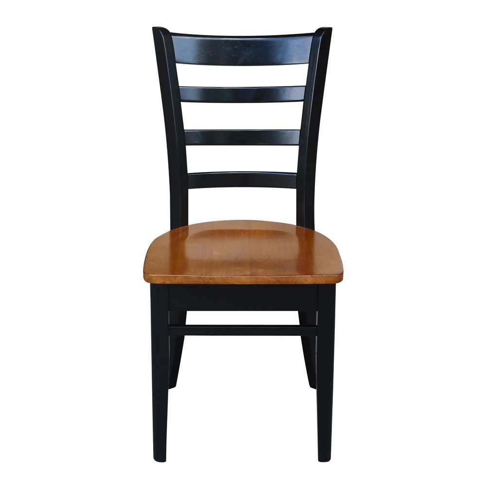 International Concepts - Emily Side Chair in Black / Cherry Finish (Set of 2) - C57-617P veiw 5