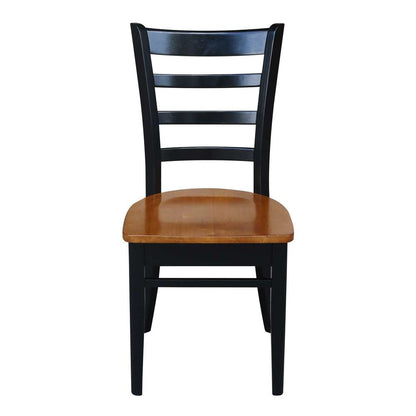 International Concepts - Emily Side Chair in Black / Cherry Finish (Set of 2) - C57-617P veiw 5