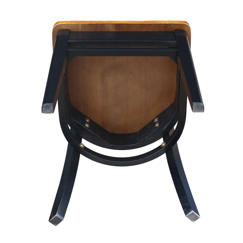 International Concepts - Emily Side Chair in Black / Cherry Finish (Set of 2) - C57-617P veiw 7