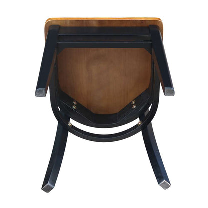 International Concepts - Emily Side Chair in Black / Cherry Finish (Set of 2) - C57-617P veiw 7