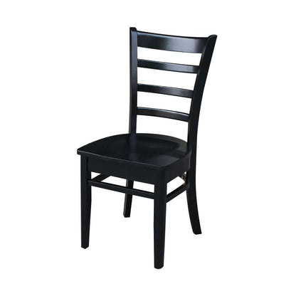 International Concepts - Emily Side Chair in Black Finish (Set of 2) - C46-617P veiw 1