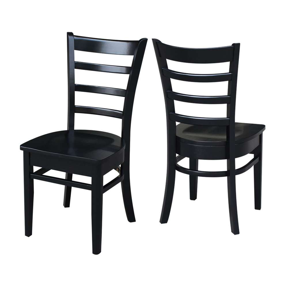 International Concepts - Emily Side Chair in Black Finish (Set of 2) - C46-617P veiw 5