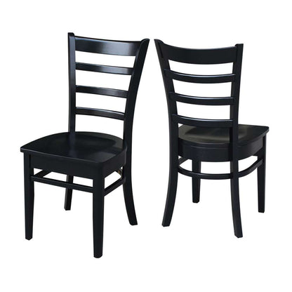 International Concepts - Emily Side Chair in Black Finish (Set of 2) - C46-617P veiw 5