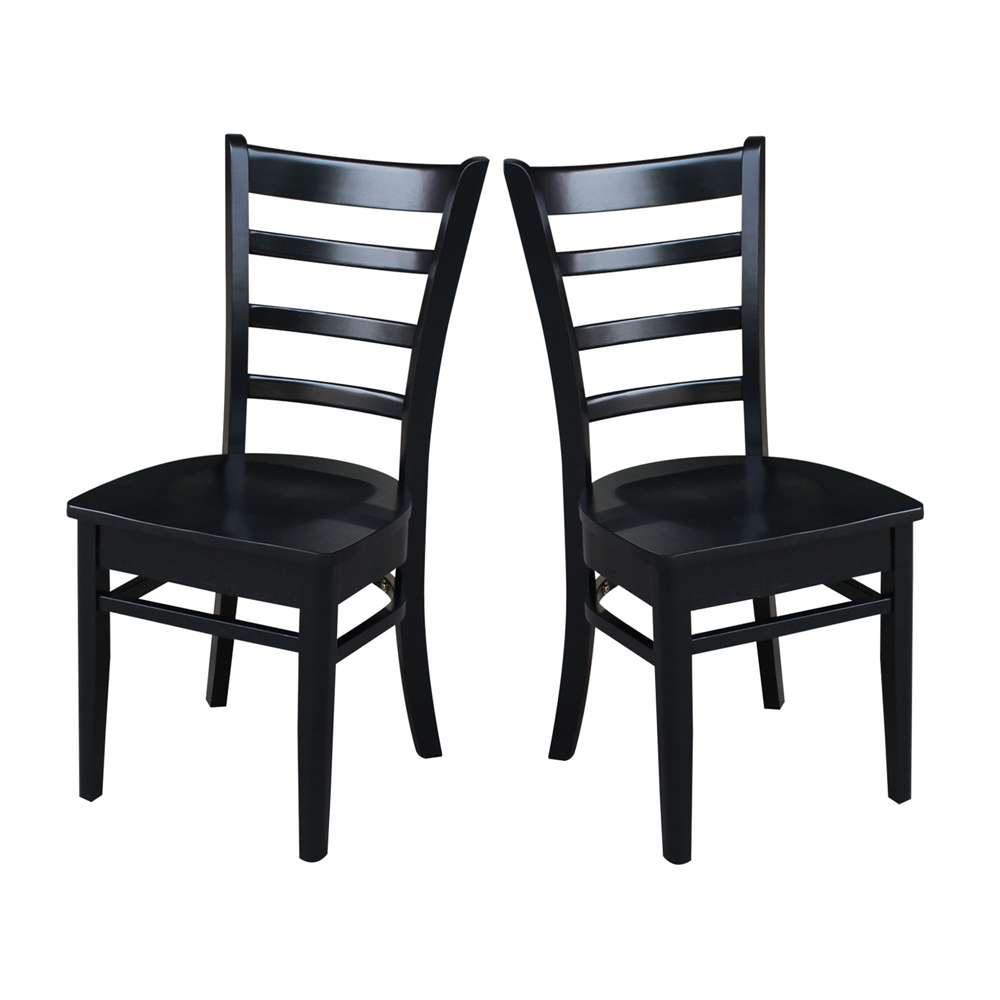 International Concepts - Emily Side Chair in Black Finish (Set of 2) - C46-617P veiw 8