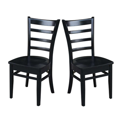 International Concepts - Emily Side Chair in Black Finish (Set of 2) - C46-617P veiw 8