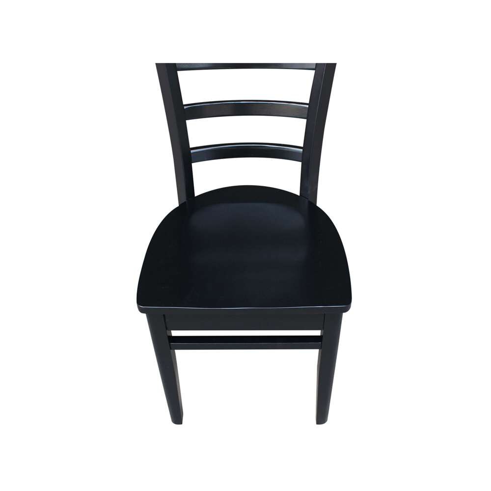 International Concepts - Emily Side Chair in Black Finish (Set of 2) - C46-617P veiw 10