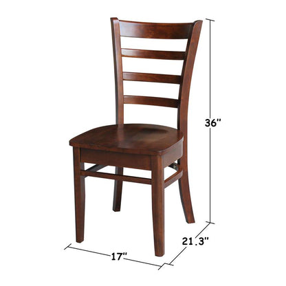 International Concepts - Emily Side Chair in Espresso Finish (Set of 2) - C581-617P veiw 3