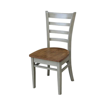 International Concepts - Emily Side Chair in Hickory/Stone Finish (Set of 2) - C41-617P veiw 1