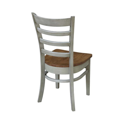 International Concepts - Emily Side Chair in Hickory/Stone Finish (Set of 2) - C41-617P veiw 2
