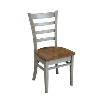 International Concepts - Emily Side Chair in Hickory/Stone Finish (Set of 2) - C41-617P veiw 4
