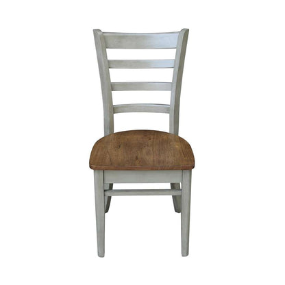 International Concepts - Emily Side Chair in Hickory/Stone Finish (Set of 2) - C41-617P veiw 6