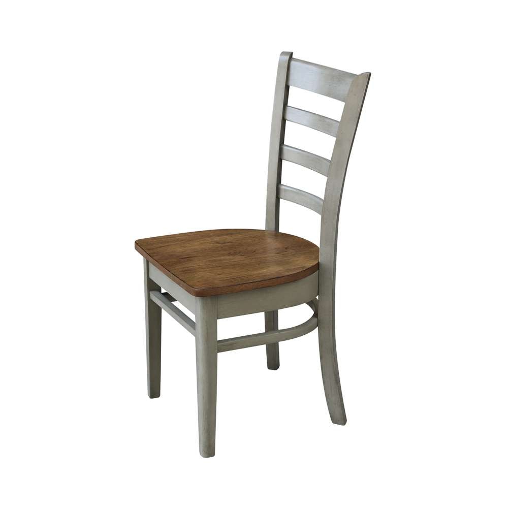 International Concepts - Emily Side Chair in Hickory/Stone Finish (Set of 2) - C41-617P veiw 7