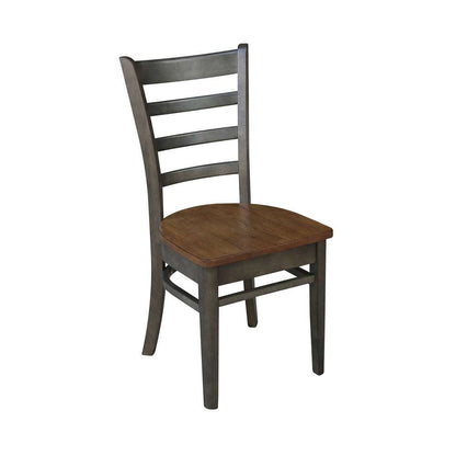 International Concepts - Emily Side Chair in Hickory/Washed Coal Finish (Set of 2) - C45-617P veiw 4