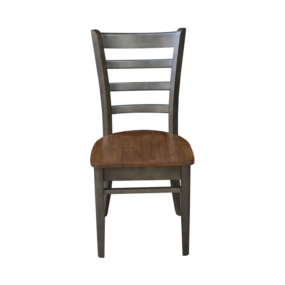 International Concepts - Emily Side Chair in Hickory/Washed Coal Finish (Set of 2) - C45-617P veiw 6