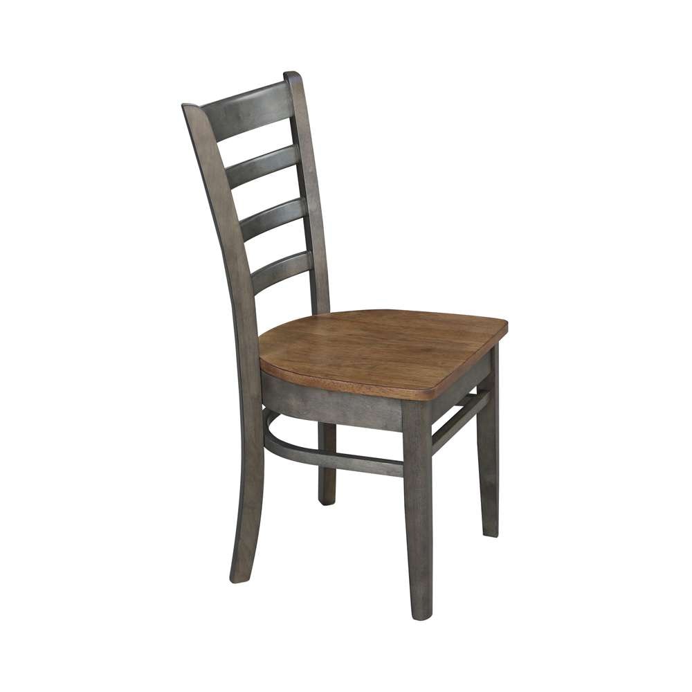 International Concepts - Emily Side Chair in Hickory/Washed Coal Finish (Set of 2) - C45-617P veiw 7