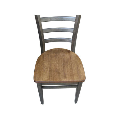 International Concepts - Emily Side Chair in Hickory/Washed Coal Finish (Set of 2) - C45-617P veiw 10