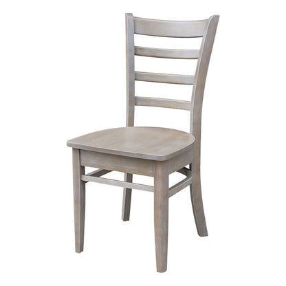 International Concepts - Emily Side Chair in Washed Gray Taupe Finish (Set of 2) - C09-617P veiw 1