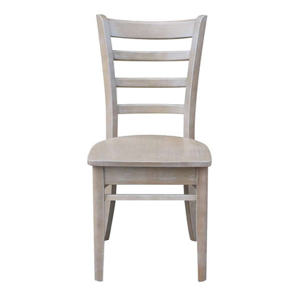 International Concepts - Emily Side Chair in Washed Gray Taupe Finish (Set of 2) - C09-617P veiw 4