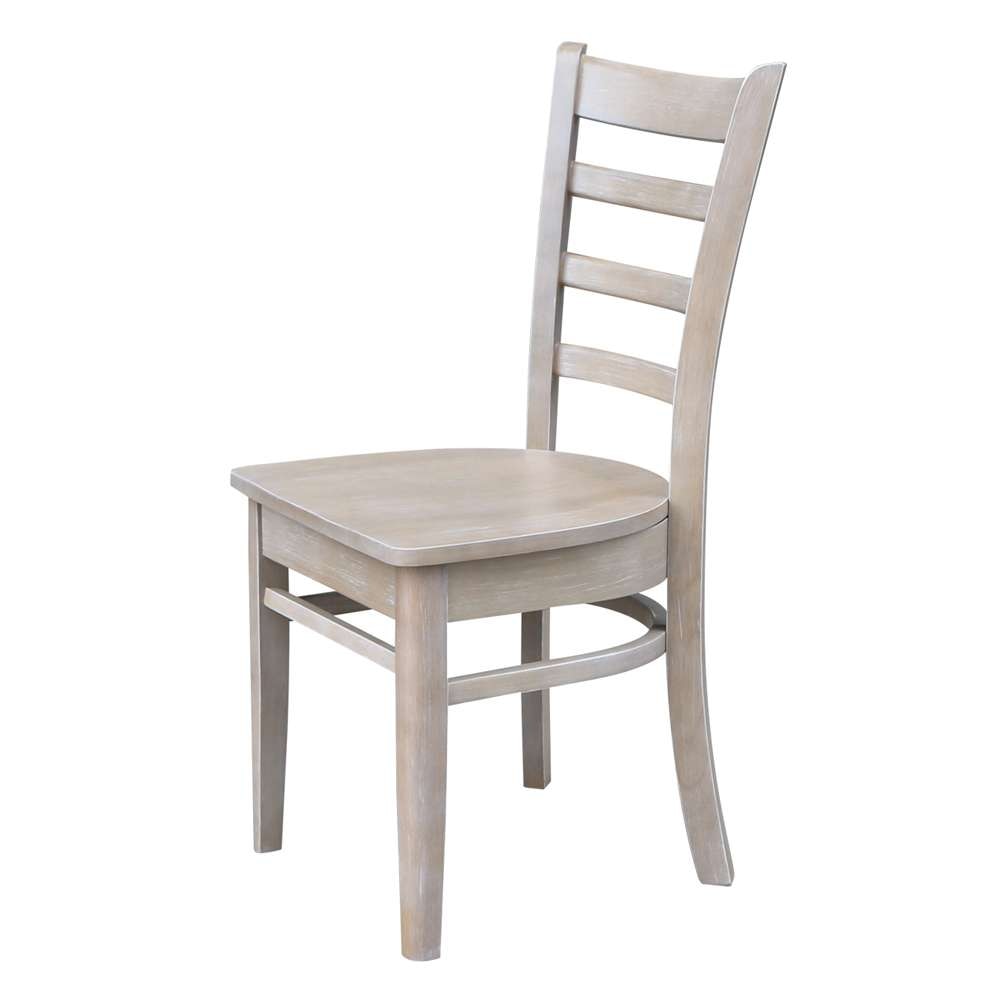International Concepts - Emily Side Chair in Washed Gray Taupe Finish (Set of 2) - C09-617P veiw 5