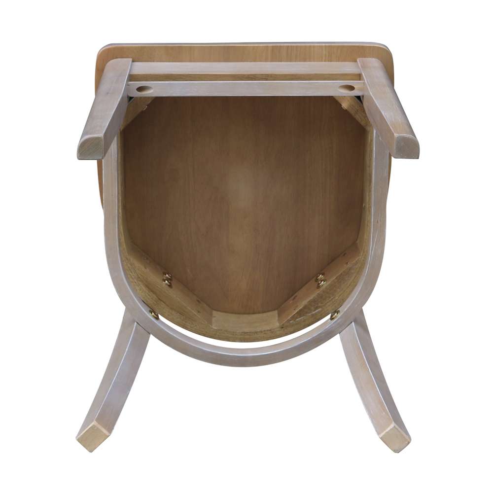International Concepts - Emily Side Chair in Washed Gray Taupe Finish (Set of 2) - C09-617P veiw 6