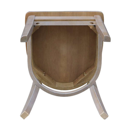 International Concepts - Emily Side Chair in Washed Gray Taupe Finish (Set of 2) - C09-617P veiw 6