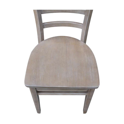 International Concepts - Emily Side Chair in Washed Gray Taupe Finish (Set of 2) - C09-617P veiw 7