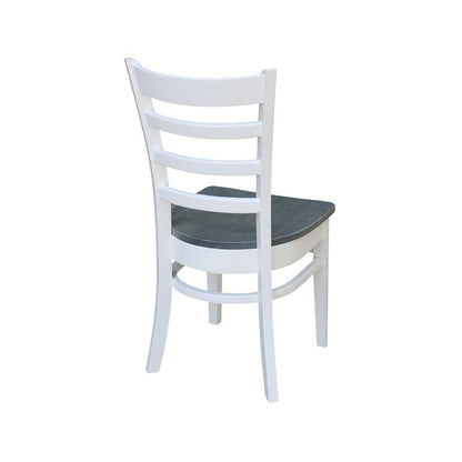 International Concepts - Emily Side Chair in White/Heather Gray Finish (Set of 2) - C05-617P veiw 3