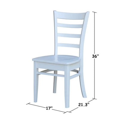 International Concepts - Emily Side Chair in White Finish (Set of 2) - C08-617P veiw 3
