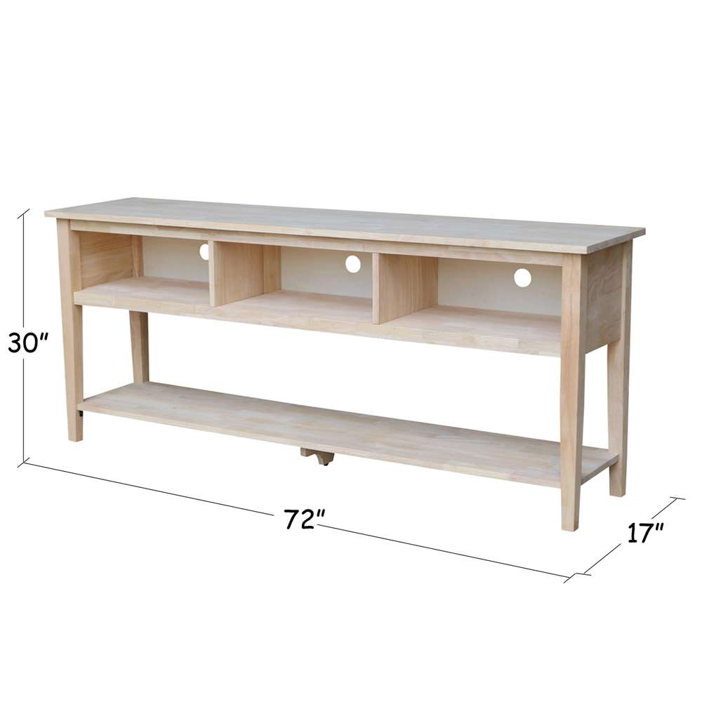 International Concepts - Entertainment / Tv Stand - 72in - TV-8-72 veiw 2