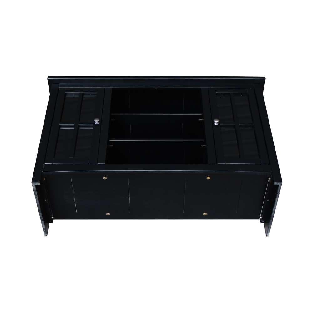 International Concepts - Entertainment / Tv Stand with 2 Doors - 48in in Black Finish - TV46-34 veiw 6