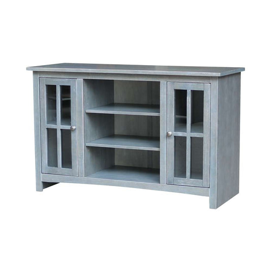 International Concepts - Entertainment / Tv Stand with 2 Doors - 48in in Heather Grey-Antique Washed Finish - TV105-34 veiw 1