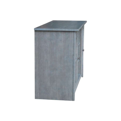International Concepts - Entertainment / Tv Stand with 2 Doors - 48in in Heather Grey-Antique Washed Finish - TV105-34 veiw 2