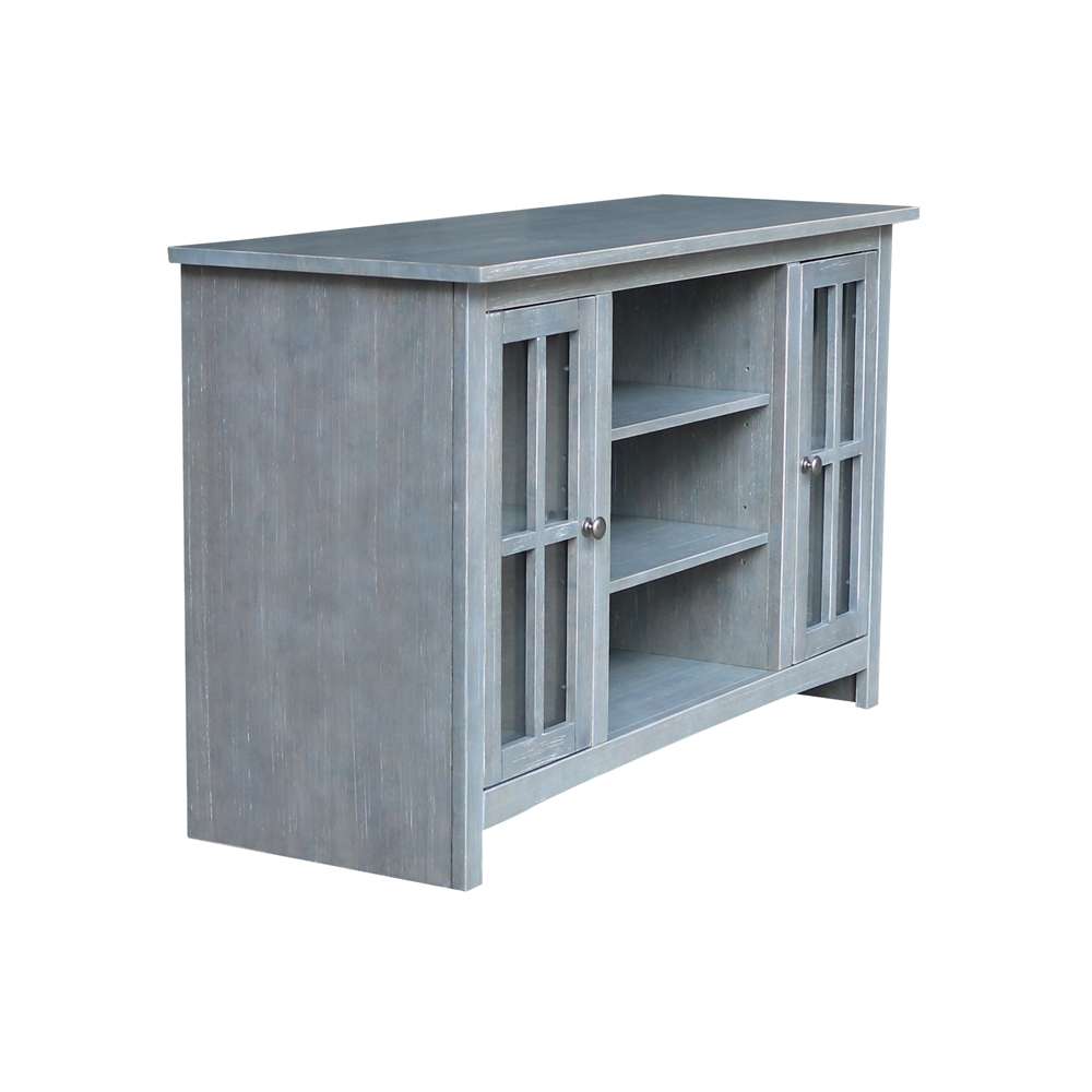 International Concepts - Entertainment / Tv Stand with 2 Doors - 48in in Heather Grey-Antique Washed Finish - TV105-34 veiw 4